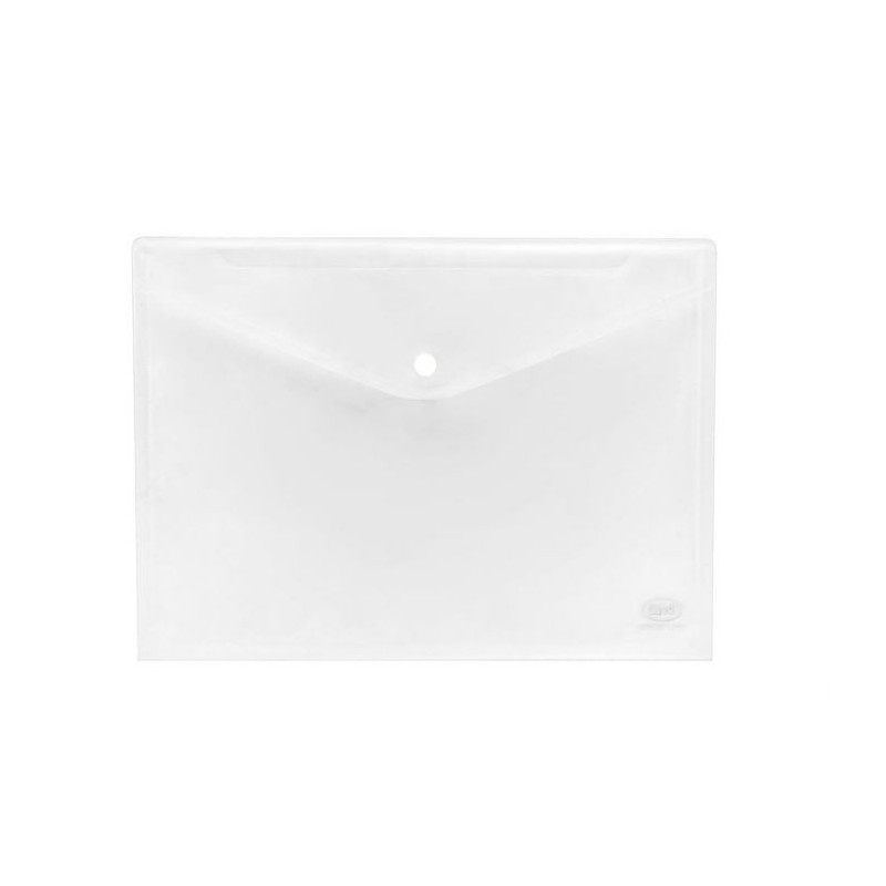 BUSTE CON BOTTONE - POLIPROPILENE TRASPARENTE - 29,7X21 CM - NEUTRO